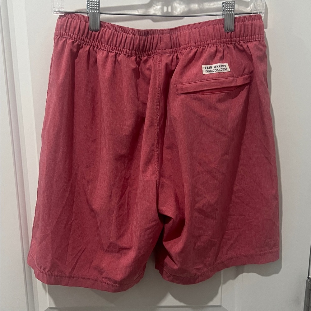 Fair Harbor Pink Drawstring Lined Shorts/ Swim Trunks - Picture 3 of 8